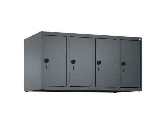 opzetkast,v. locker,4vak.,vak B 250mm,HxBxD 500x1000x500mm,vleugeldeur