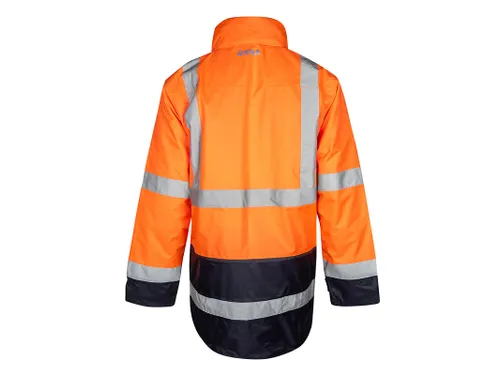 OXXA Alberto 0980 parka maat L fluororanje marineblauw