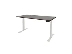 Elektrisch Bureau Dextro Plus 200x100cm Frame Wit Blad Logan Eik