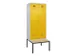 locker met bank,voor scheiding van kleding,HxBxD 2120x800x815mm,2vak