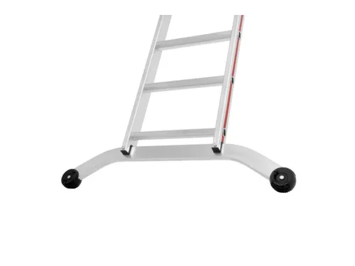 ladder,eenzijdig,14,verstevigde treden,balk L 3,72m,aluminium