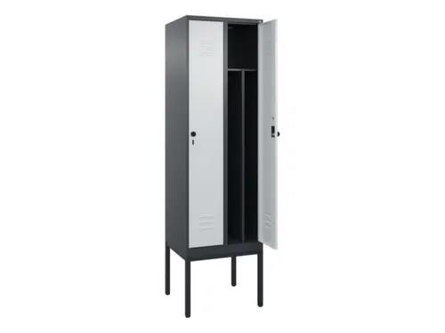 locker voor scheiding van kleding,HxBxD 2120x600x500mm,2vak