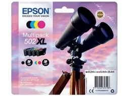 Epson 502XL T02W6 Inktcartridges Zwart + 3 Kleuren XL