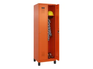 locker,HxBxD 1950x600x500mm,2vak,vak B 300mm,cil.-slot,voeten - 1