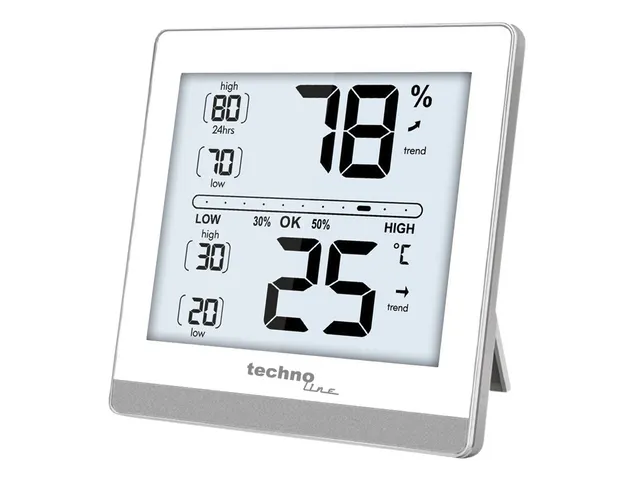 Thermometer Technoline WS 9470 118x118x24mm wit/zilver