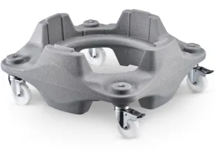 Tonroller,v. 75/100l ton,frame grijs,4zwenkwielen - 1