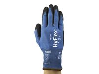 Handschoen HyFlex 11-528, Maat 7 HPPE Polyester Blauw Zwart