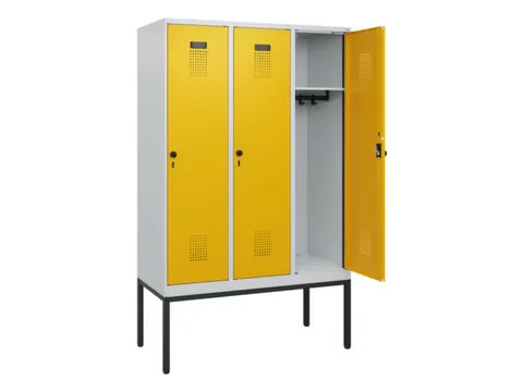 schoollocker,HxBxD 1950x1200x500mm,3vak,vak B 400mm,draaigrendel