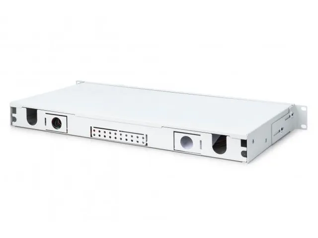 LWL-splicebox 1U uitgerust 12x LC DX OS2 inclusief splicecassette