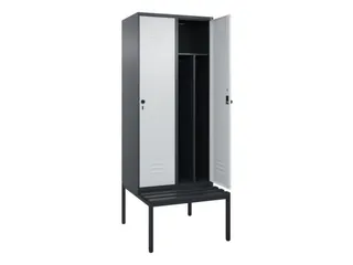 locker voor scheiding van kleding,HxBxD 2120x800x815mm,2vak - 2