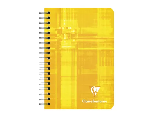 Notitieboek Clairefontaine A7+ 95x140 ruit 5x5 100blz 90gr assorti