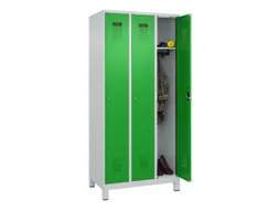 locker,HxBxD 1950x900x500mm,3vak,vak B 300mm,cil.-slot,voeten