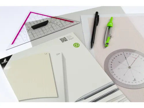 Transparant papier Kangaro A4 blok à 24 vel met 1 vel millimeterpapie