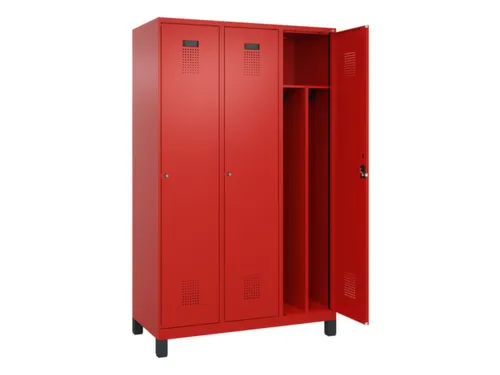 locker voor scheiding van kleding,HxBxD 1950x1200x500mm,3vak
