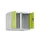 opzetkast,v. locker voor scheiding van kleding,2vak.,vak B 300mm