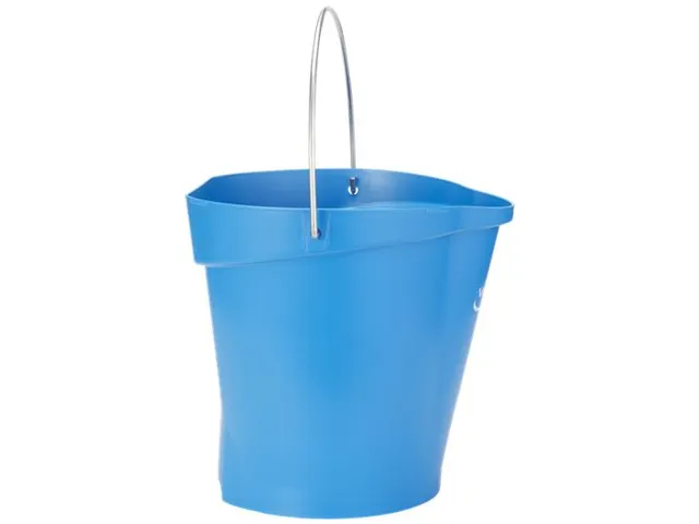 Seau gradué Vikan 56943 bec verseur détectable 12 litres Bleu