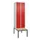 locker met bank,HxBxD 2120x600x815mm,2vak,vak B 300mm,draaigrendel