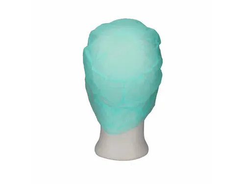 PPnw pet / klep en haaropvang, groen 'snood cap' 1000 Stuks