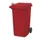 Vuilcontainer PE 240 liter HxBxD 1100x580x740mm met wielen rood