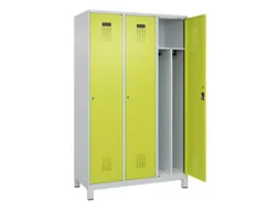 locker voor scheiding van kleding,HxBxD 1950x1200x500mm,3vak