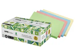 Sticky notes UPM recycled 125x75mm pastel assorti blok 100 vel, doos 4