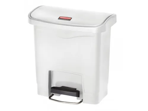 Pedaalemmer Slim Jim Step On Front Kunststof 15 Liter Wit