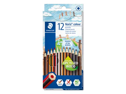 Kleurpotloden Staedtler Noris kleuren People of the World set à 12