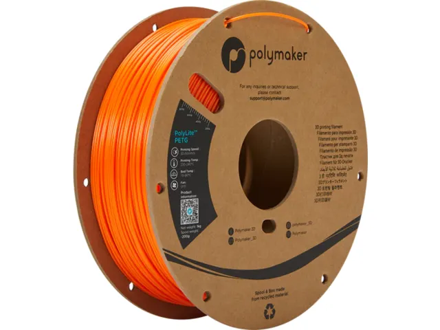 Polymaker PolyLite PETG filament 1,75 mm Oranje 1kg