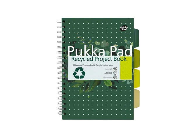 #Projectboek Pukka Pad B5 lijnrecycled groen