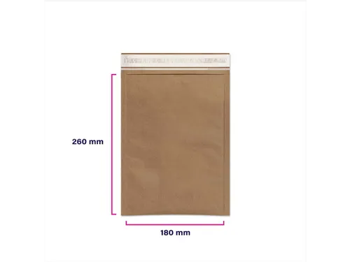 Duurzame Verzendenvelop 200x260mm Bruin 200 Stuks