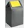 Afvalverzamelaar Zelfblussend 43 Liter 600X320X320Mm Klemring Geel
