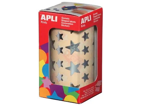 Stickers Op Rol Ster 2360 Stuks Metallic Zilver