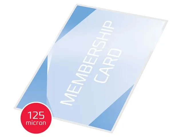 Pochette de plastification GBC Badge Card 64x108mm brillant 100 pièce