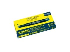 Inktpatroon Online Kombi nachtblauw doos à 5 stuks