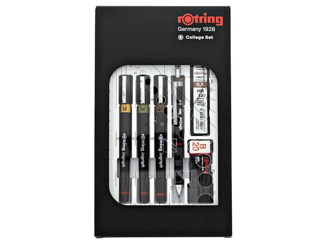 Rotring Isograph Technical Pen College 0,2-0,3-0,5mm set de 3 pièces