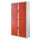 Roldeurkast HxBxD 2040x1100x415mm 4 Oh Romp Wit Front Rood
