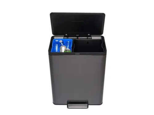 Elite Step-On Pedaalemmer 60 liter Metallic Grafiet