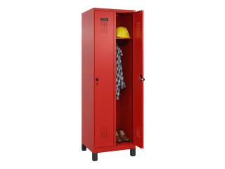 locker,HxBxD 1950x600x500mm,2vak,vak B 300mm,draaigrendel,voeten - 1