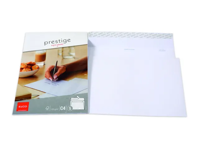 envelop Prestige C4 FSC 120 gram wit 5 stuks