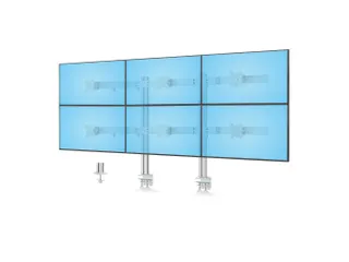 Monitor Arm 6 Schermen tot 32 inch met Crossbar voor Bureau - 1