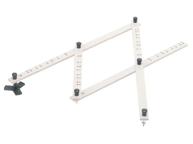 Pantograaf Rumold P4 hardhout lengte 34cm grijs gespoten