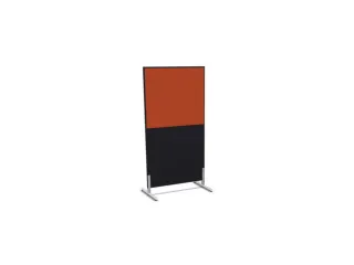 scheidingswand,HxB 1545x800mm,CC-zwart,BN3012-oranje - 2