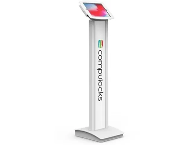 Tablet Vloerstandaard Brandme Wit personaliseerbaar