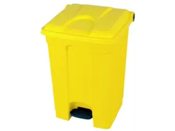 Afvalbak 70 liter HxBxD 673x412x495mm PP geel