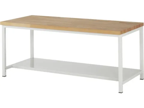 werkbank,HxBxD 840-1040x2000x900mm,beukblad,draagverm. 1250kg