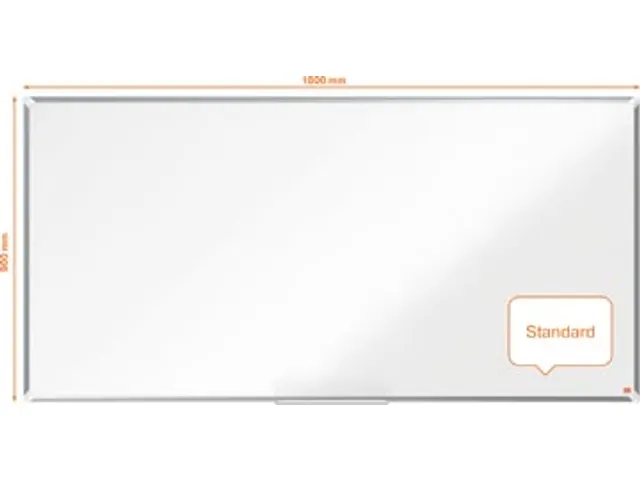 Premium Plus magnetisch whiteboard, emaille, ft 180 x 90 cm