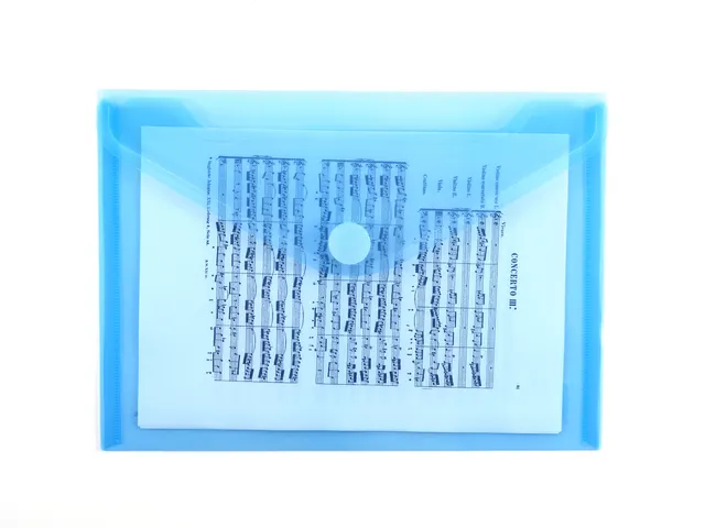 Enveloptas Foldersys A5 PP dwars transp blauw A5 Velcro Envelop Blauw
