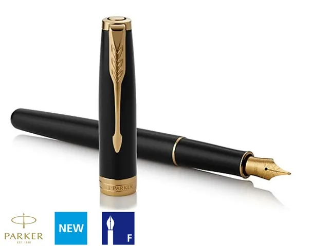 Vulpen Parker Sonnet Black lacquer GT fijn