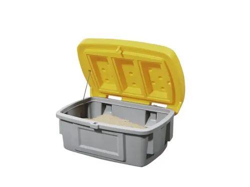 strooigoedbak,100l,HxBxD 460x975x705mm,PE,grijs,deksel geel