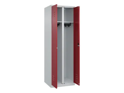 locker voor scheiding van kleding,HxBxD 1850x600x500mm,2vak